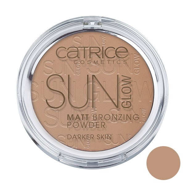 پودر برنزه کاتریس مدل Sun Glow Matt  Bronzing 020