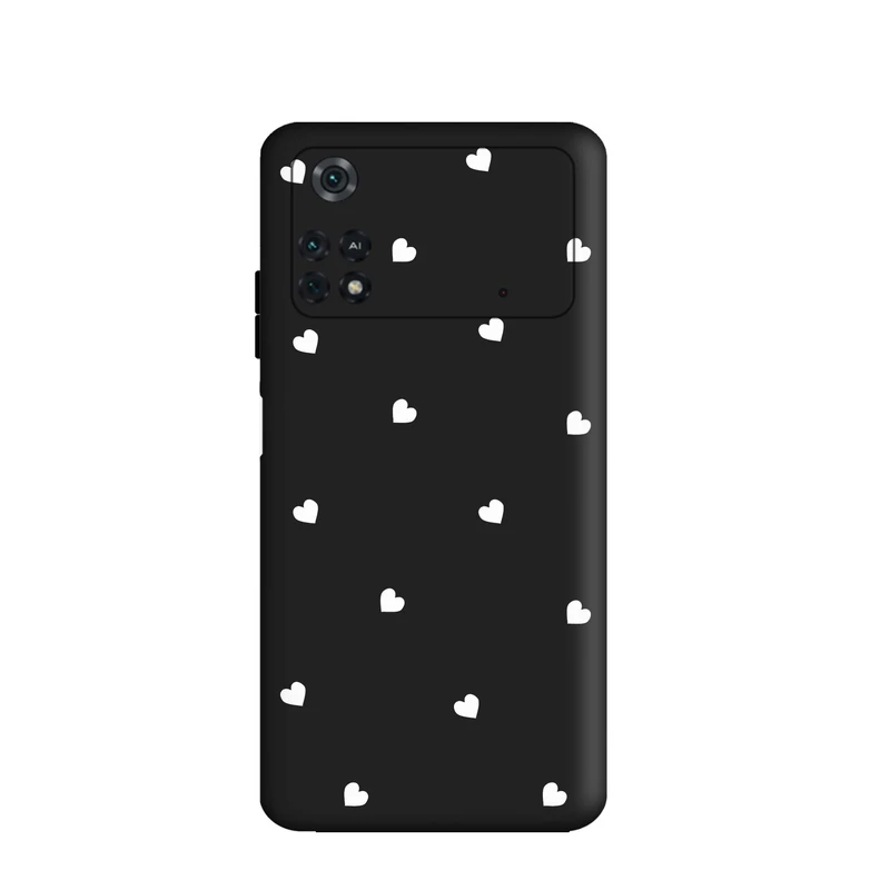 کاور قاب گارد طرح قلب قلبی کد a2828 مناسب برای گوشی موبایل شیائومی Poco M4 Pro 4G