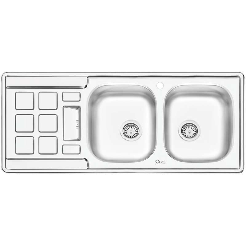 سینک ایلیا استیل مدل 4021R توکار سایز 50 × 120 سانتی متر سینک ایلیا استیل مدل 4021R توکار سایز 50 × 120 سانتی متر