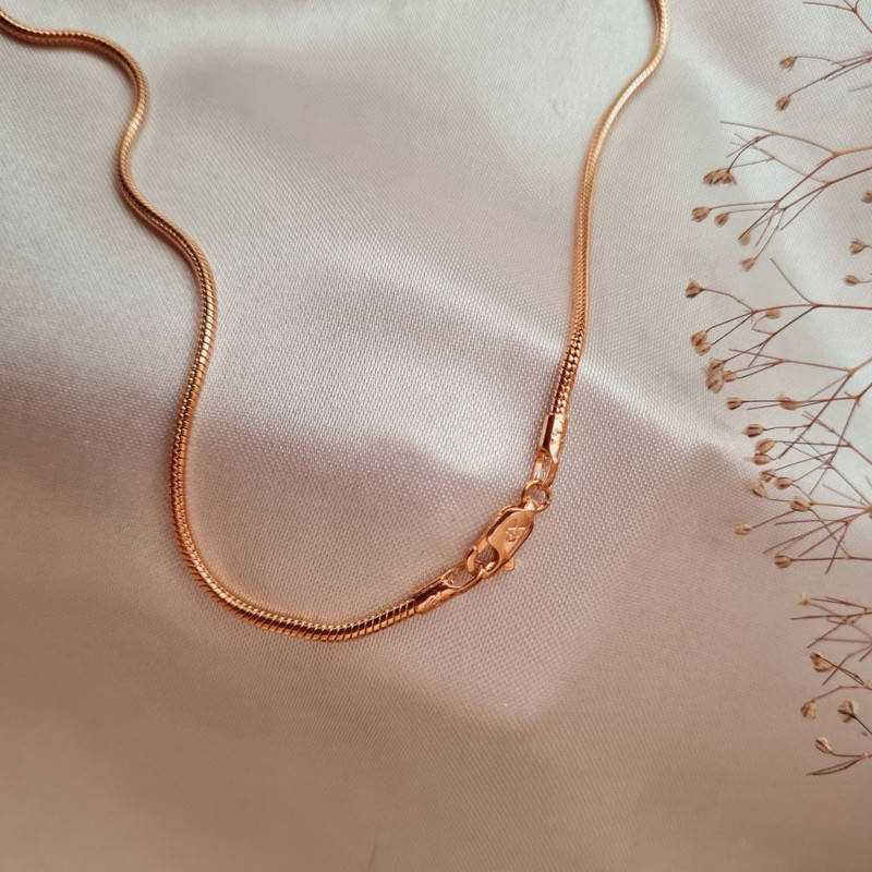 زنجیر زنانه ژوپینگ مدل هرینگبون کد MB