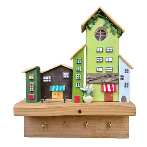 جاکلیدی دیواری چوبی مدل  wood Charm 1