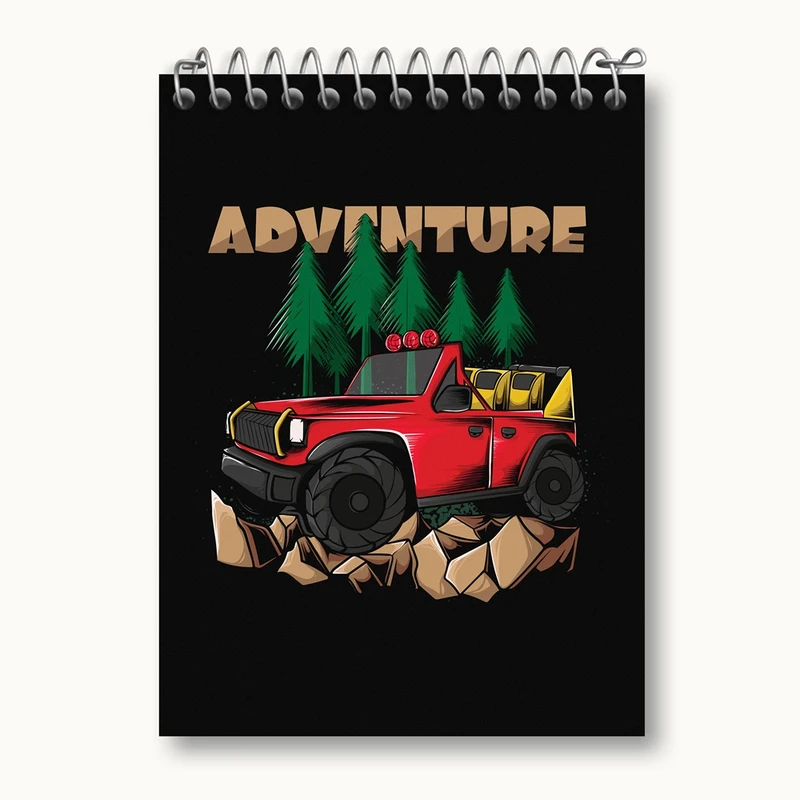 دفتر یادداشت 50 برگ خندالو مدل آفرود Off Road کد 26300