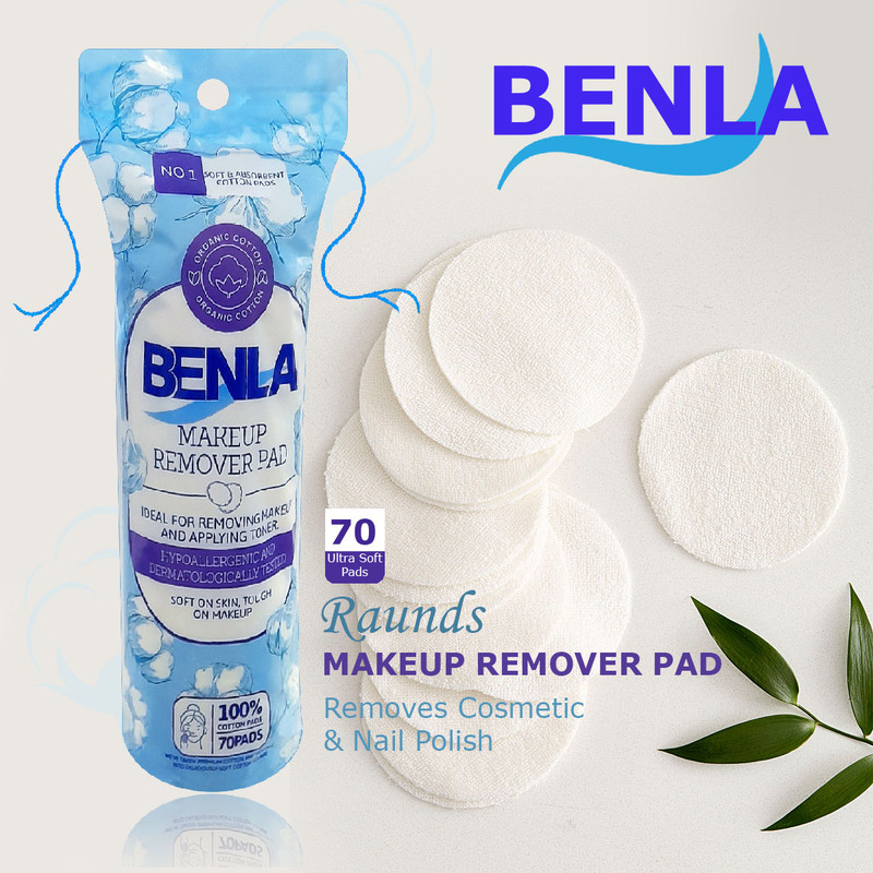 پد پاک کننده آرایش صورت بنلا مدل 003 مجموعه 3 عددی