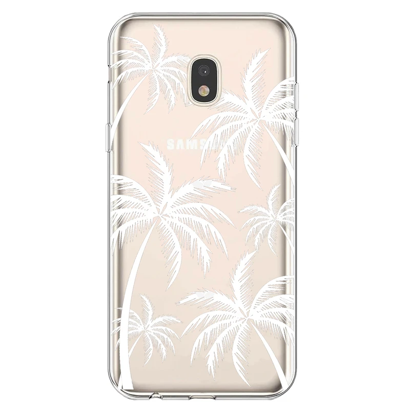 کاور مگافون طرح نخل مدل C52-W مناسب برای گوشی موبایل سامسونگ Galaxy J7 Pro / J730