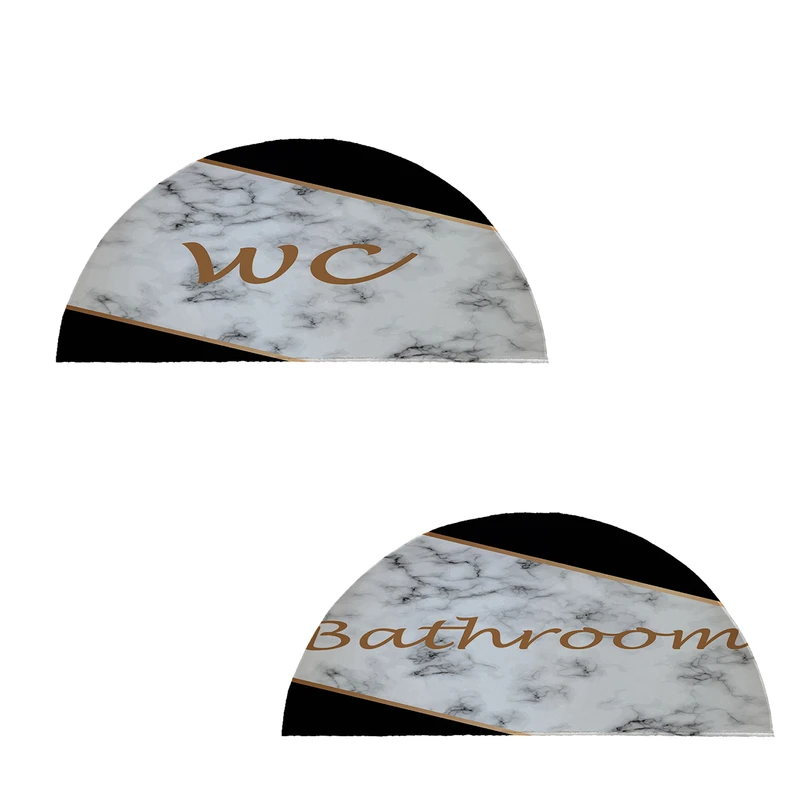 پادری طرح حمام و سرویس بهداشتی نیم دایره کد 8663 مجموعه دو عددی