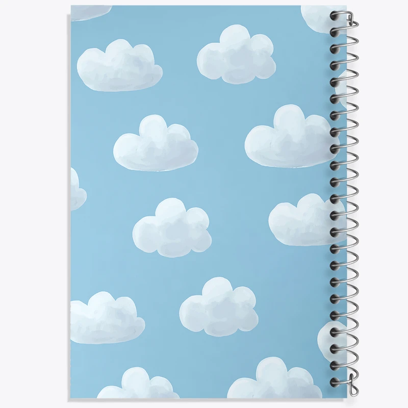 دفتر ژورنال نویسی 50 برگ خندالو مدل نقطه ای طرح ابر کد N359