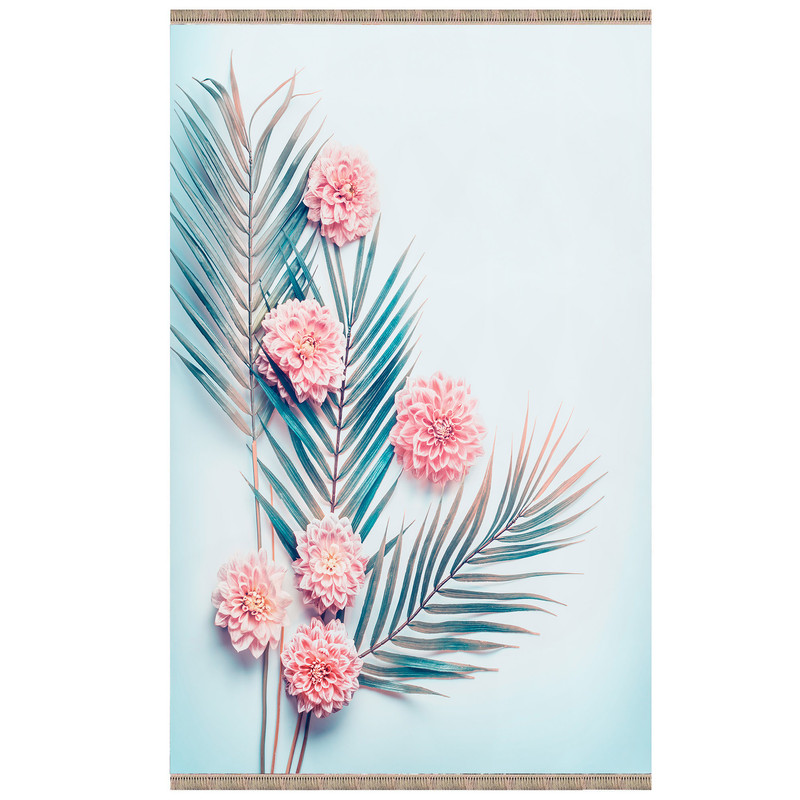 فرش پارچه ای مدل ترمز دار طرح گل کد A314
