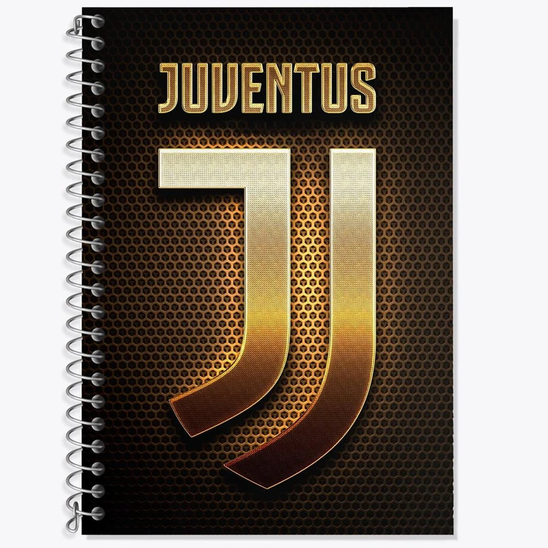 دفتر زبان 50 برگ خندالو مدل دو خط طرح باشگاه یوونتوس کد 26839