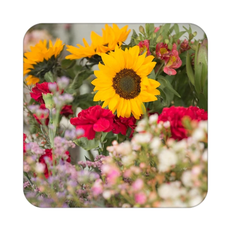 زیر لیوانی کاکتی طرح گل مدل mp16675