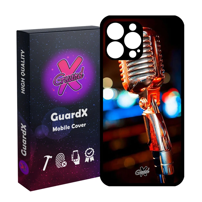 کاور گارد ایکس طرح میکروفون مدل Glass10259 مناسب برای گوشی موبایل اپل iPhone 13 Pro Max