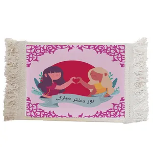 فرش دستباف دیوارکوب مدل روز دختر مبارک کد J105 