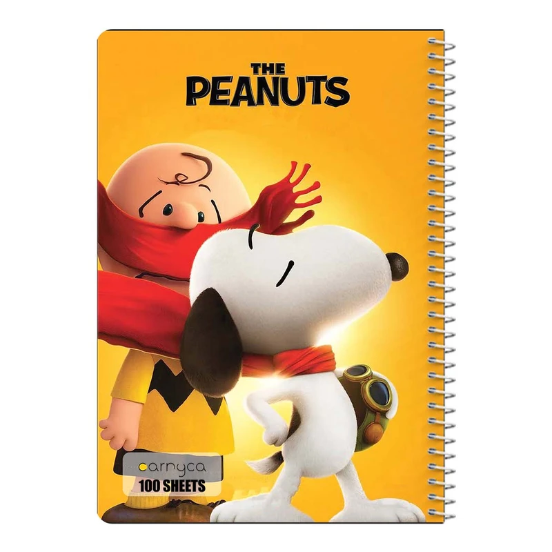 دفتر مشق 100 برگ سیمی کارنیکا طرح فیلم بادام زمینی ها The Peanuts کد 47022