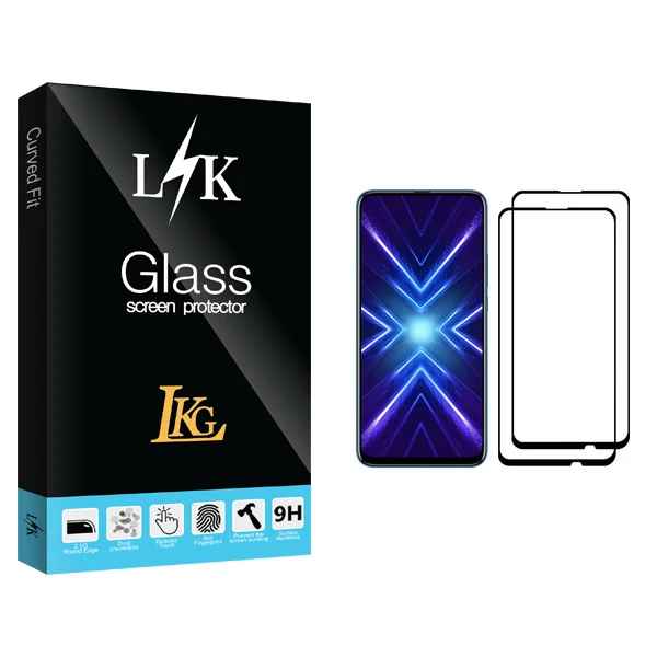 محافظ صفحه نمایش ال کا جی مدل LK Glass مناسب برای گوشی موبایل آنر 9X بسته دو عددی