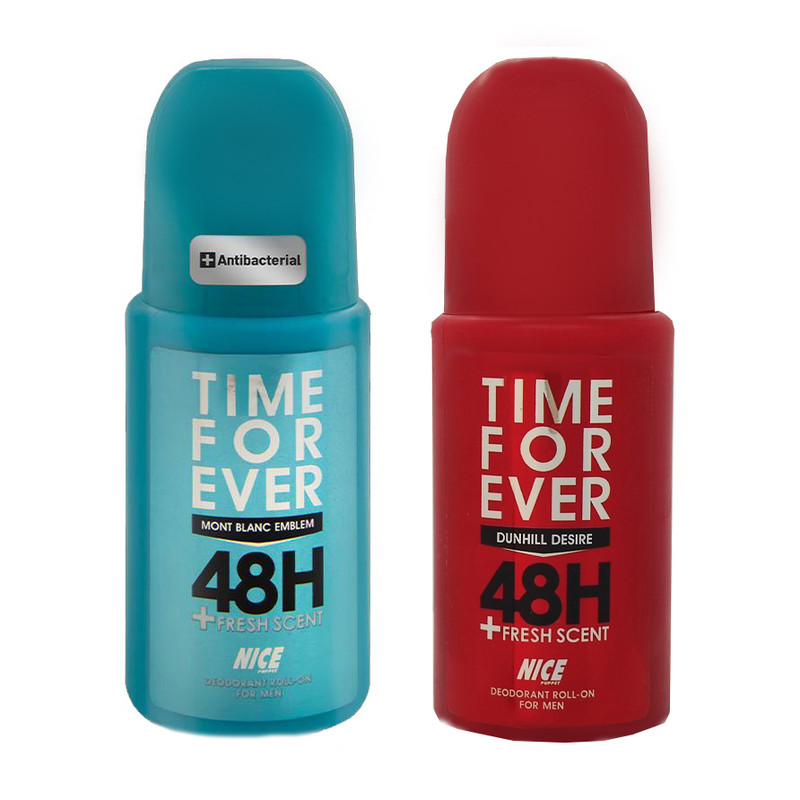 رول ضد تعریق مردانه نایس پاپت مدل Mont blanc emblem به همراه رول ضد تعریق مردانه نایس پاپت Dunhill desire حجم 120 میلی لیتر
