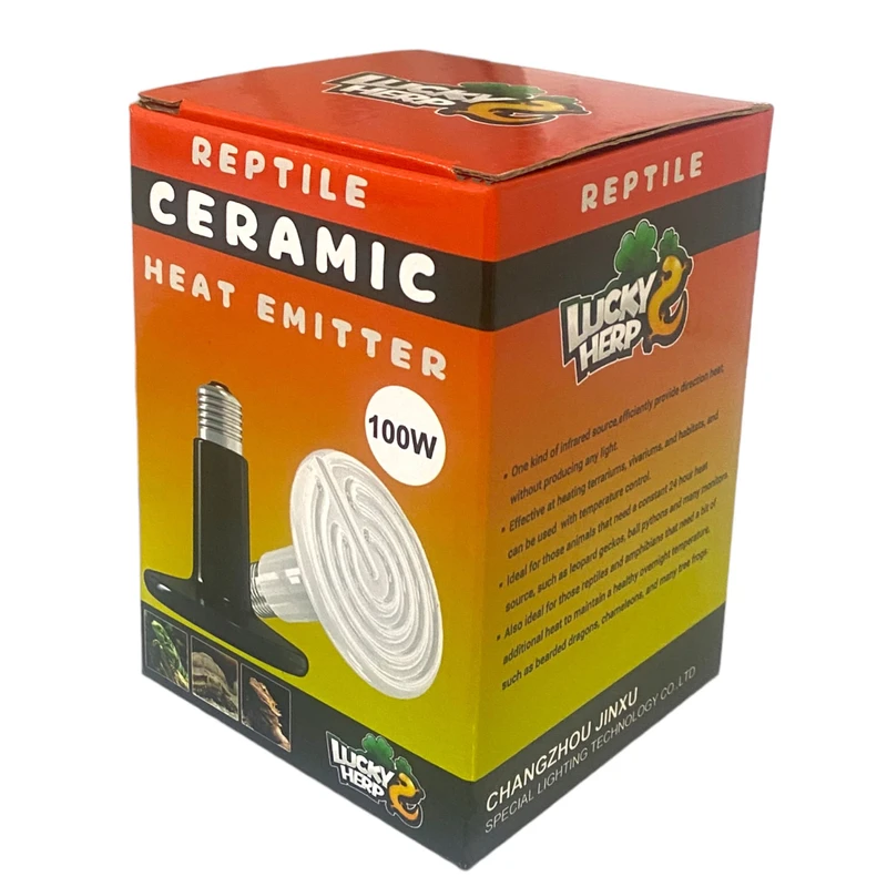 عکس شماره 6 : لامپ مادون قرمز 100 وات لاکی هرپ مدل سرامیکی کد ceramic-heater-220v-100w پایه e27