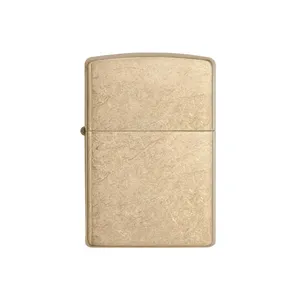 فندک زیپو مدل ARMOR TUMBLED BRASS کد 28496