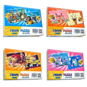 پازل 24 تکه فنسی مدل شخصیت های کارتونی بسته 4 عددی