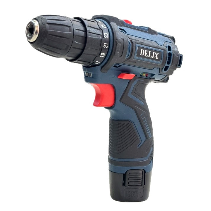 دریل پیچ گوشتی شارژی 18 ولت دلیکس کد DEL48 مجموعه 48 عددی