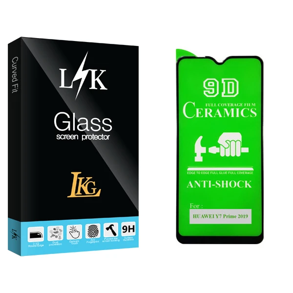 محافظ صفحه نمایش 9D ال کا جی مدل LK Glass مناسب برای گوشی موبایل هوآوی Y7 Prime 2019