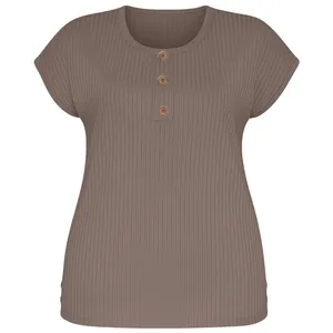 تی‌شرت راحتی آستین کوتاه زنانه مدل آلوینا کد 08