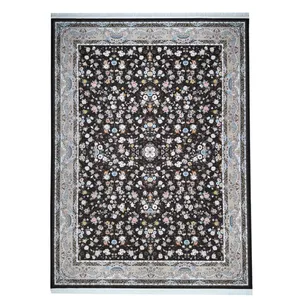 فرش ماشینی فرش مارکت تریتا طرح کیمیای سعادت کد fm1200 65 زمینه قهوه ای 