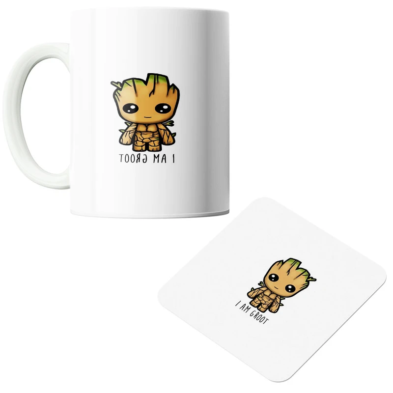 ماگ پادآفرین مدل کاراکتر کد 414 به همراه زیر لیوانی 