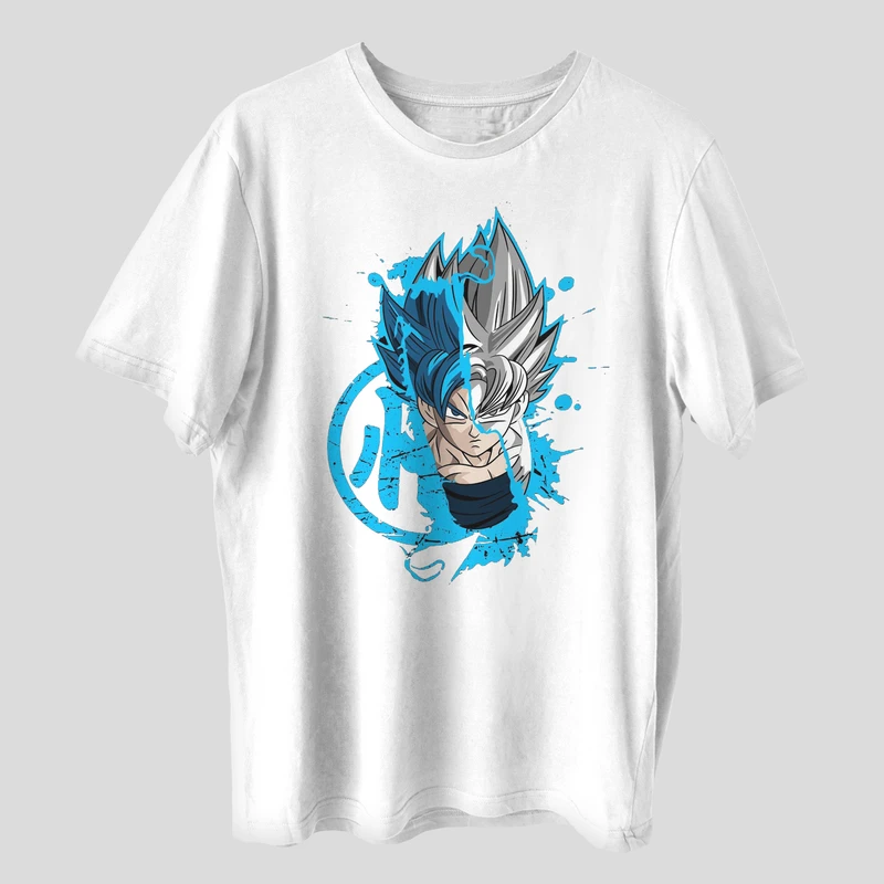 تی شرت آستین کوتاه مردانه مدل انیمه ای دراگون بال کد anm459