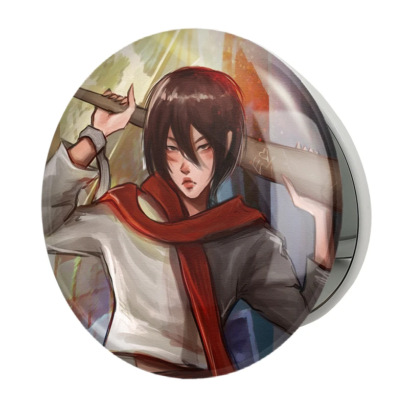 آینه جیبی خندالو طرح میکاسا اکرمن انیمه اتک آن تایتان Attack on Titan مدل تاشو کد 18538