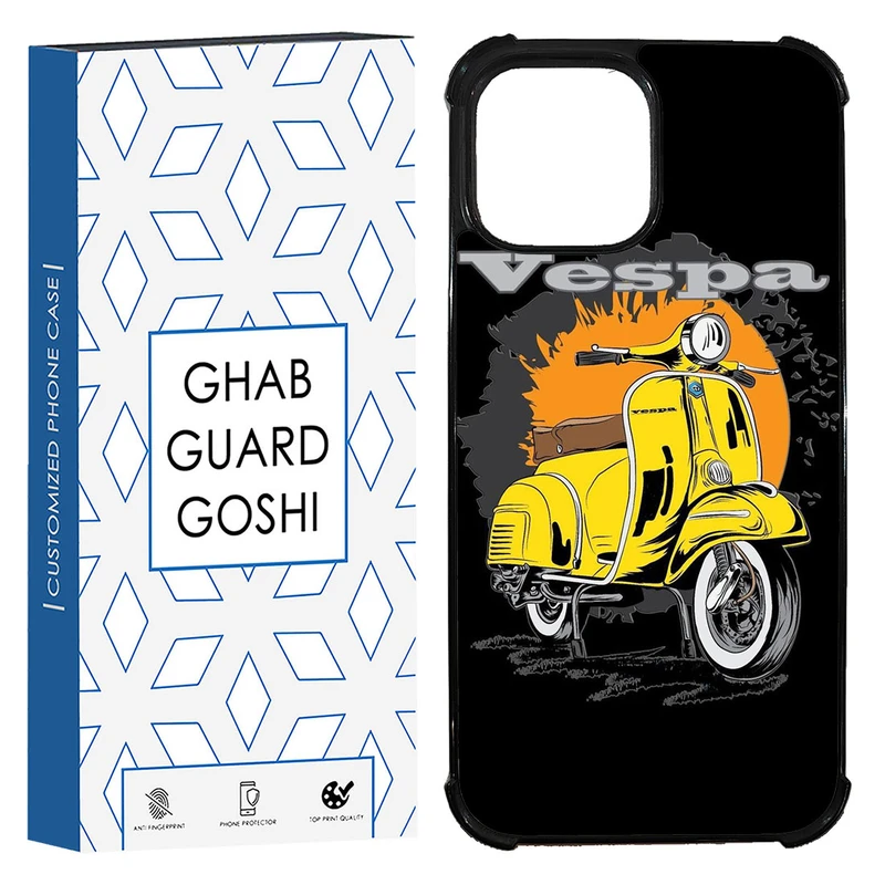 کاور قاب گارد گوشی طرح موتور وسپا کد TPU-161 مناسب برای گوشی موبایل اپل Iphone 13 / 14