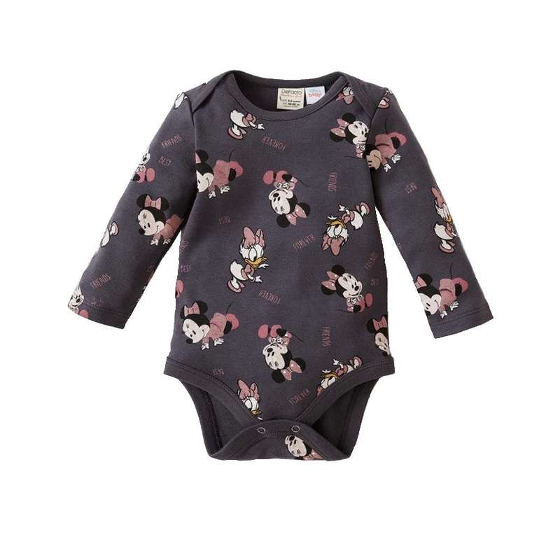 بادی آستین بلند نوزادی دفکتو مدل Minni Mouse