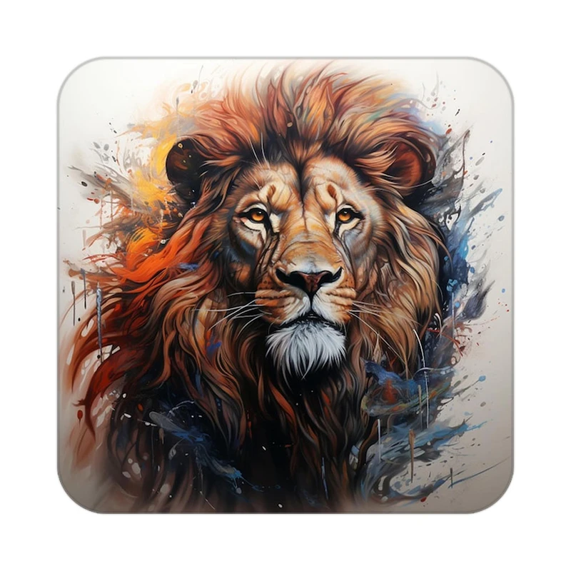 زیر لیوانی کاکتی طرح شیر مدل mp23702