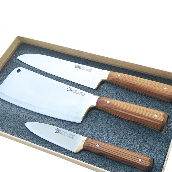 ست چاقو آشپزخانه 3 پارچه الماس زنجان کد 3