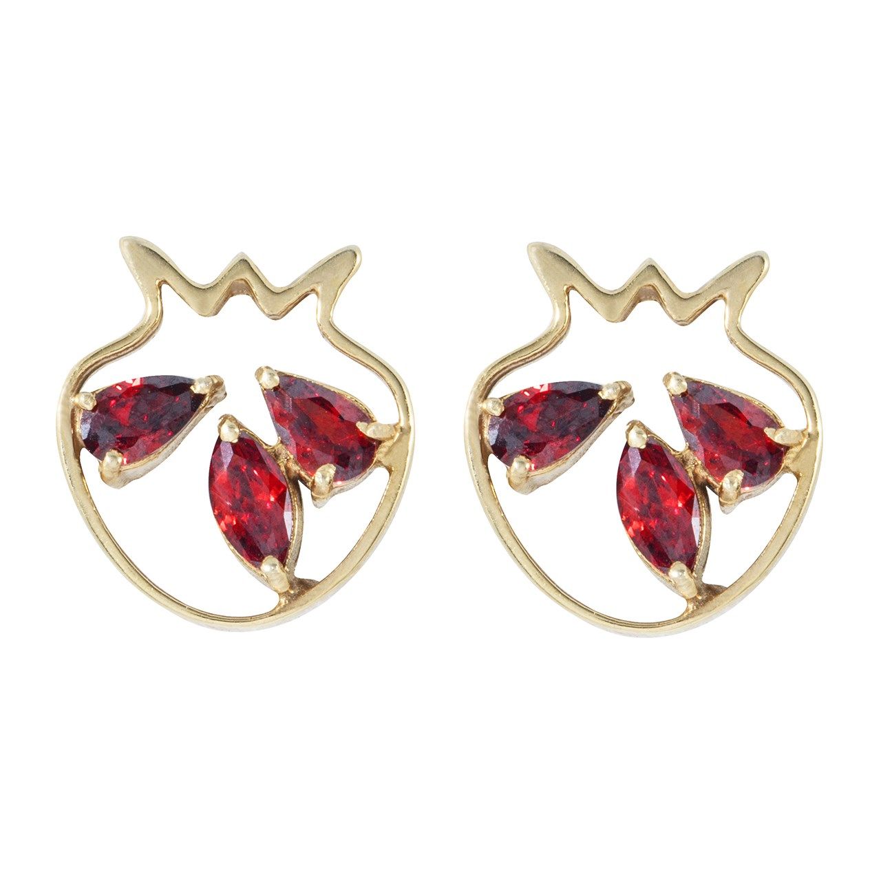 گوشواره طلا 18 عیار ماهک مدل ME0612 - مایا ماهک -  - 1