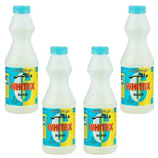 مایع سفید کننده وایتکس کد 00 حجم 1 لیتر مجموعه 4 عددی