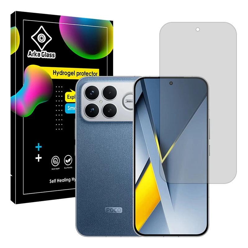 محافظ صفحه نمایش شفاف آرکا گلس مدل Tough مناسب برای گوشی موبایل شیائومی Poco F8 Ultra 