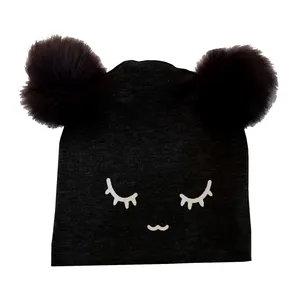 کلاه بچگانه مدل پم پم دار کد123