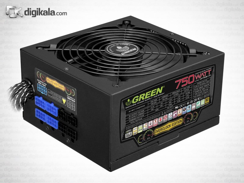 منبع تغذیه کامپیوتر گرین مدل GP750B-HP