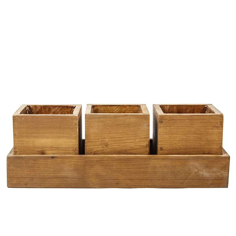 گلدان چوبی ترمه چوب مدل سه عددی گلدان چوبی ترمه چوب مدل سه عددی
