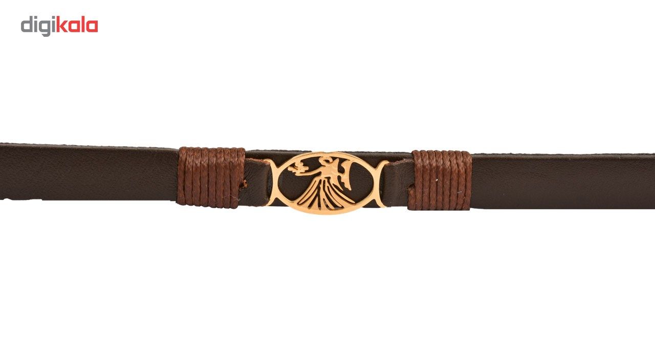 دستبند چرمی کهن چرم طرح تولد شهریور مدل BR41-7 -  - 8