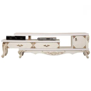 میز تلویزیون کارماچوب مدل M106 رنگ سفید صدفی