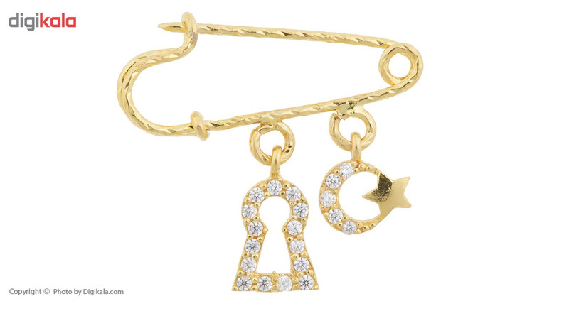 سنجاق سینه طلا 18 عیار ماهک مدل MP0025