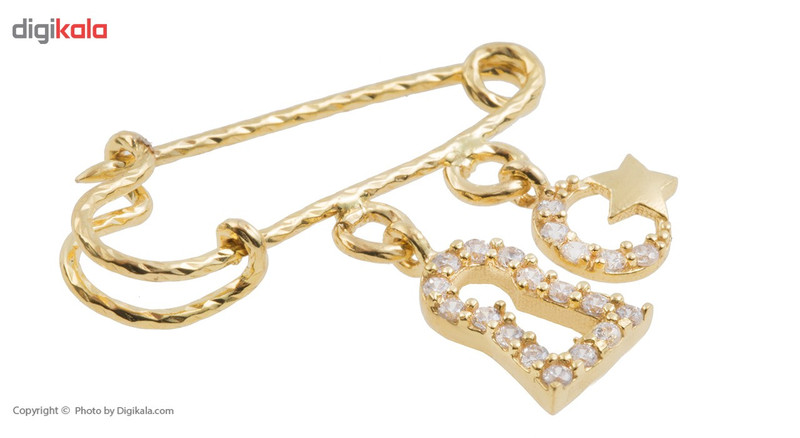 سنجاق سینه طلا 18 عیار ماهک مدل MP0025