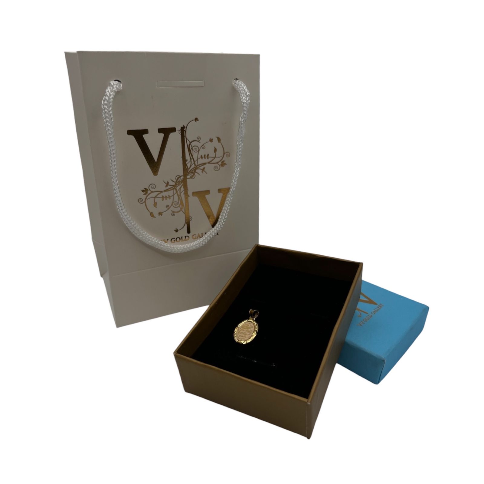 آویز گردنبند طلا 18 عیار زنانه وی وی گلد گالری مدل وان یکاد کد 2620 -  - 2