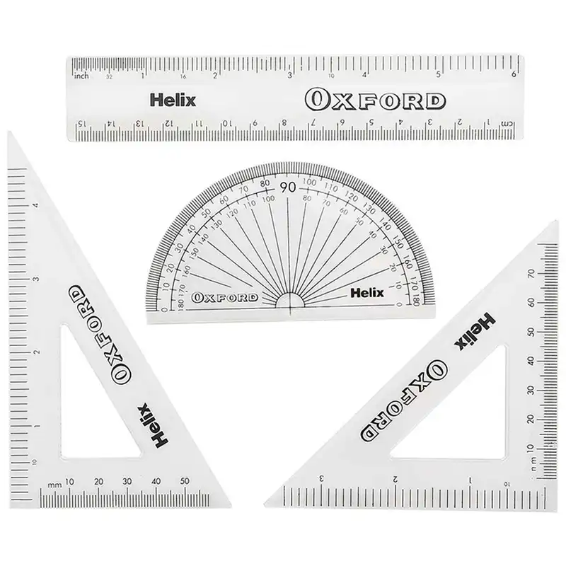 ست خط کش هلیکس آکسفورد کد 04 مجموعه 4 عددی