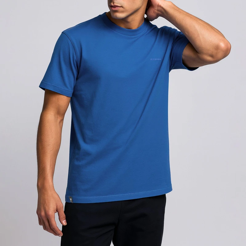 تی‌شرت آستین کوتاه مردانه مدل MDSS-CH1033 رنگ آبی