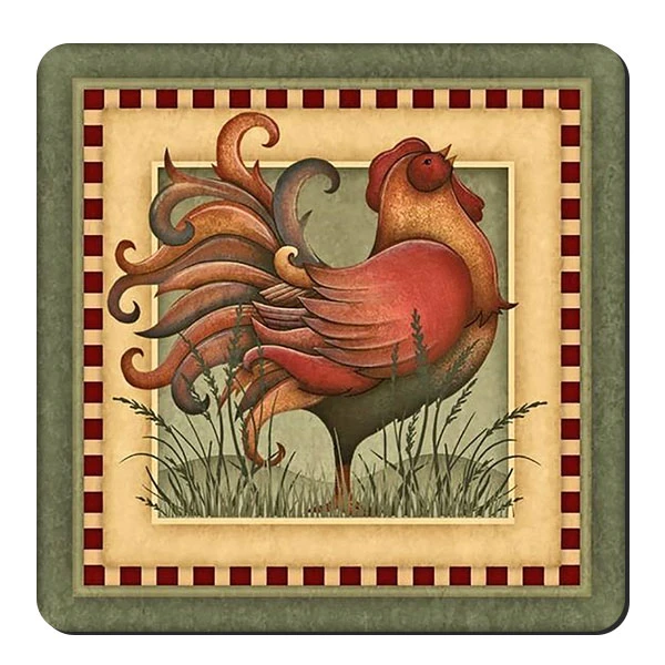  زیر لیوانی طرح خروس کد nzl430