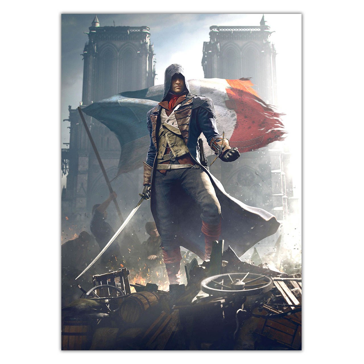 تابلو شاسی ونسونی طرح Assassins Creed Unity سایز 40 × 30