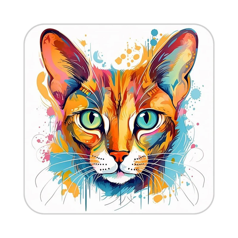 زیر لیوانی کاکتی طرح حیوانات رنگی مدل mp25385