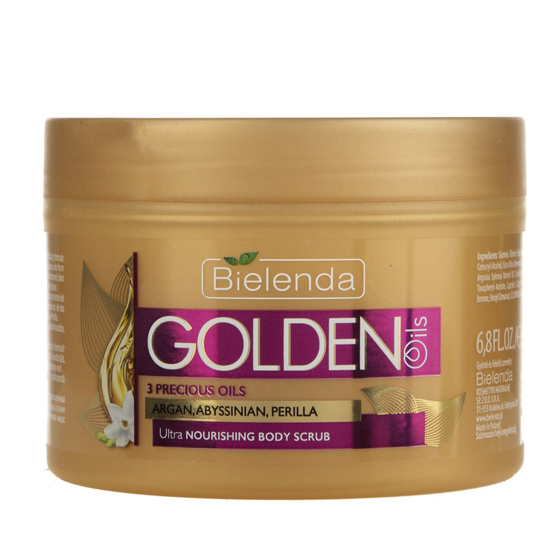 اسکراب بدن بی یلندا سری Golden Oils مقدار 200 گرم