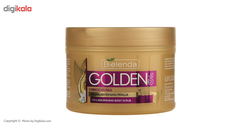 اسکراب بدن بی یلندا سری Golden Oils مقدار 200 گرم